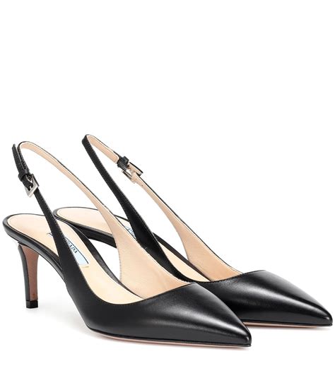 prada low heel pumps|prada slingback heels.